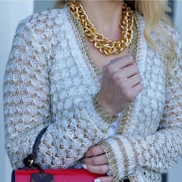 GLAM DOLLZ Metallic detailed Cardigan - Picture 2 of 4